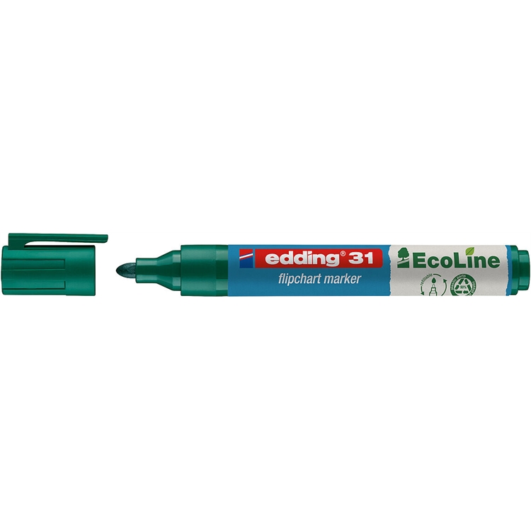 Taulutussi edding 31 Ecoline vihreä - 90 % kierrätysmateriaalia, ilmastoneutraali