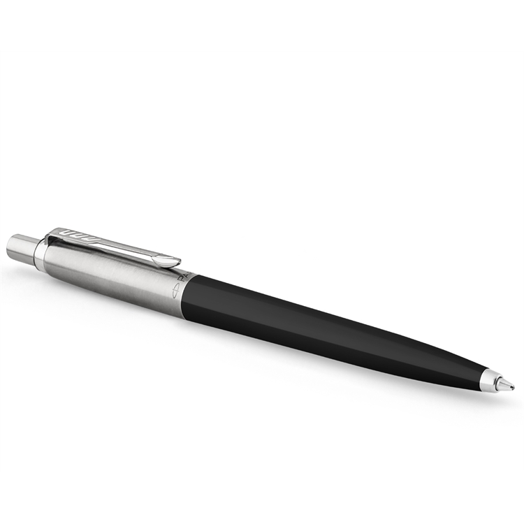 Kuulakynä Parker Jotter M musta blister - teräsrunko, vaihdettava säiliö, arkistokelpoinen muste