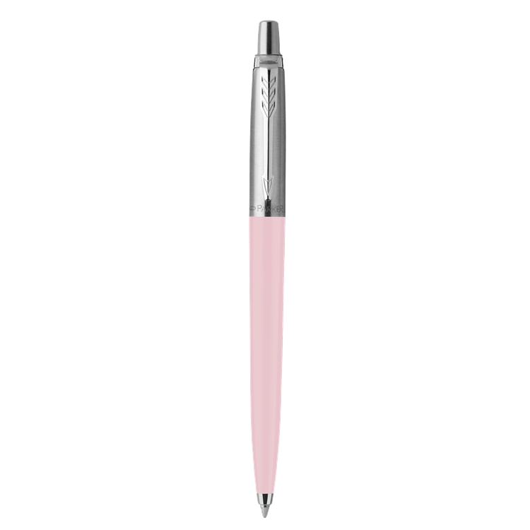 Kuulakynä Parker Jotter M pink blister - teräsrunko, vaihdettava säiliö, arkistokelpoinen muste