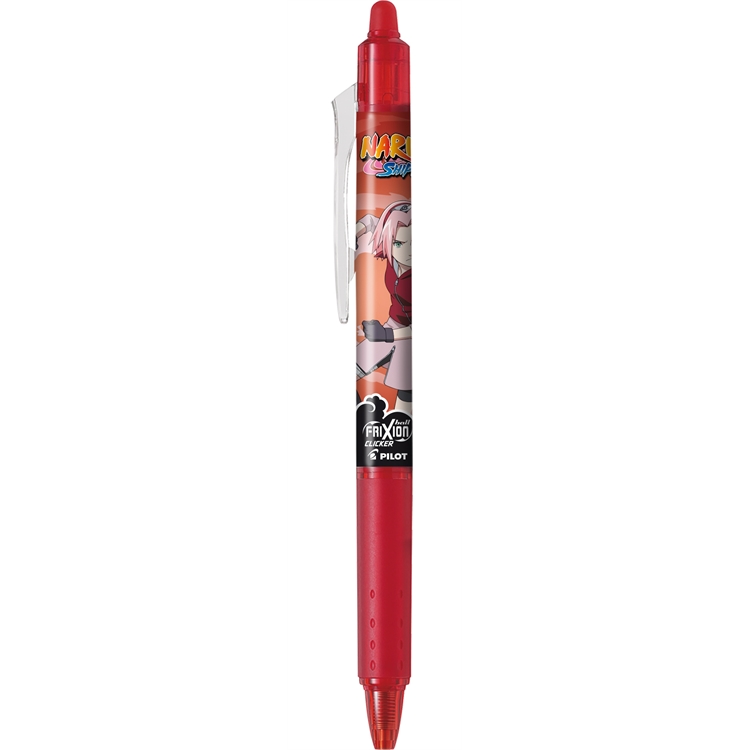 Kuulakynä Pilot Frixion Clicker Naruto 07 punainen - Naruto Shippuden -anime teema, hahmona Sakura