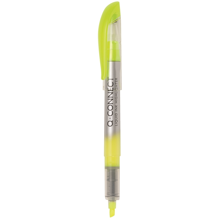 Korostuskynä Q-CONNECT Liquid 1-4 mm keltainen
