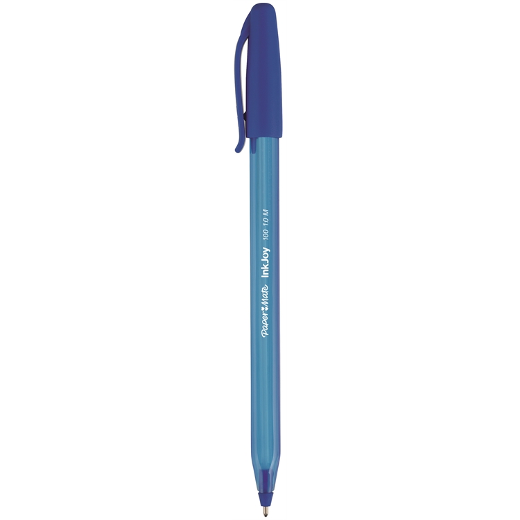 Kuulakärkikynä Papermate InkJoy 100CAP sininen - arkistokelpoinen ULV-muste