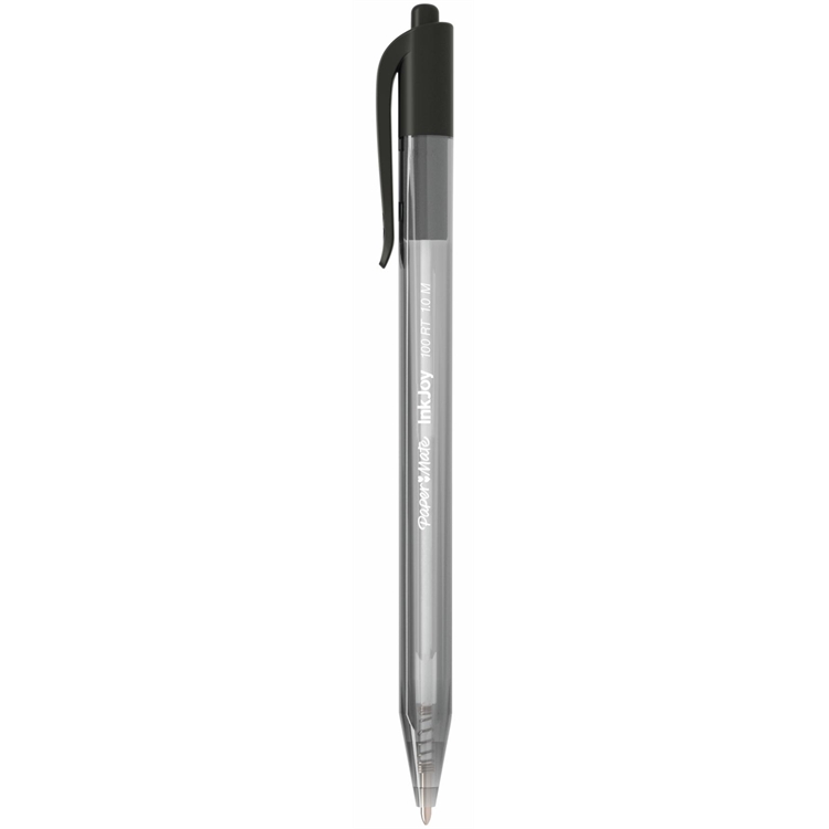Kuulakärkikynä Papermate InkJoy 100RT musta - arkistokelpoinen ULV-muste