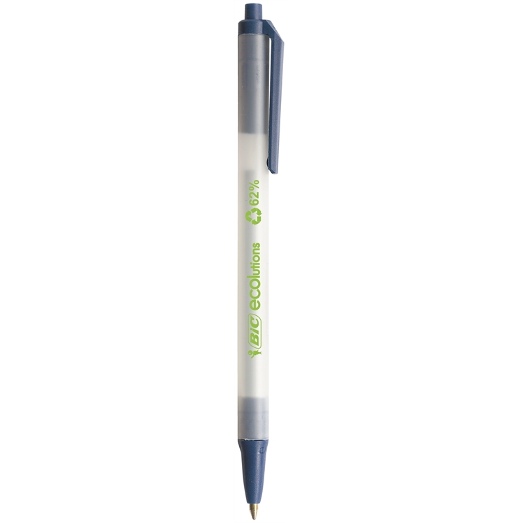 Kuulakärkikynä Bic Eco Clic Stick sininen - arkistokelpoinen muste, 62 % kierrätysmateriaalia