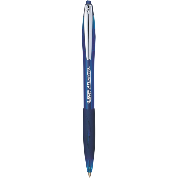 Kuulakärkikynä Bic Atlantis Easy Glide M sininen - arkistokelpoinen muste