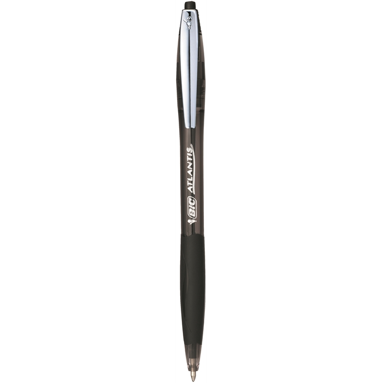 Kuulakärkikynä Bic Atlantis Easy Glide M musta - arkistokelpoinen muste