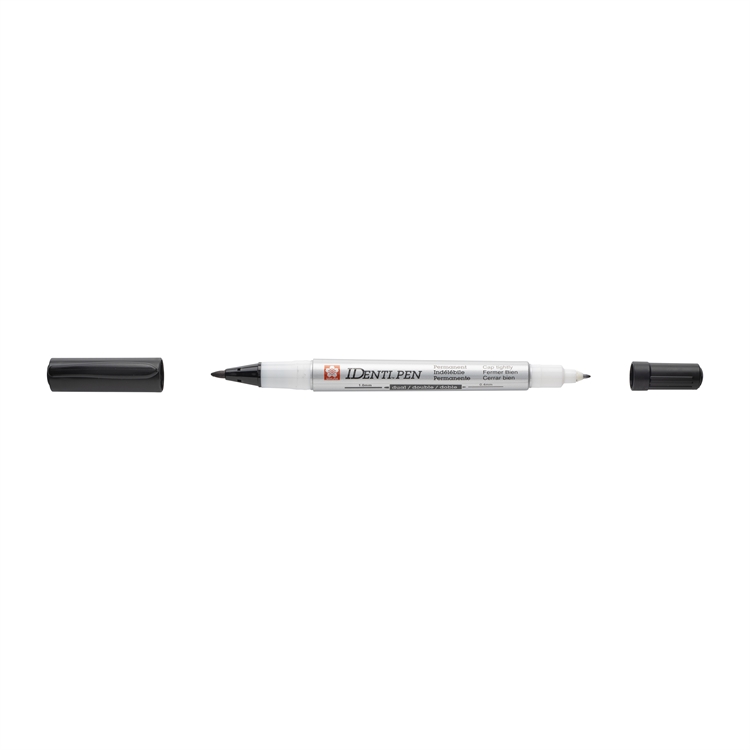 Merkintäkynä Sakura Identi-Pen Dual Marker musta - pysyvä, valon- ja vedenkestävä