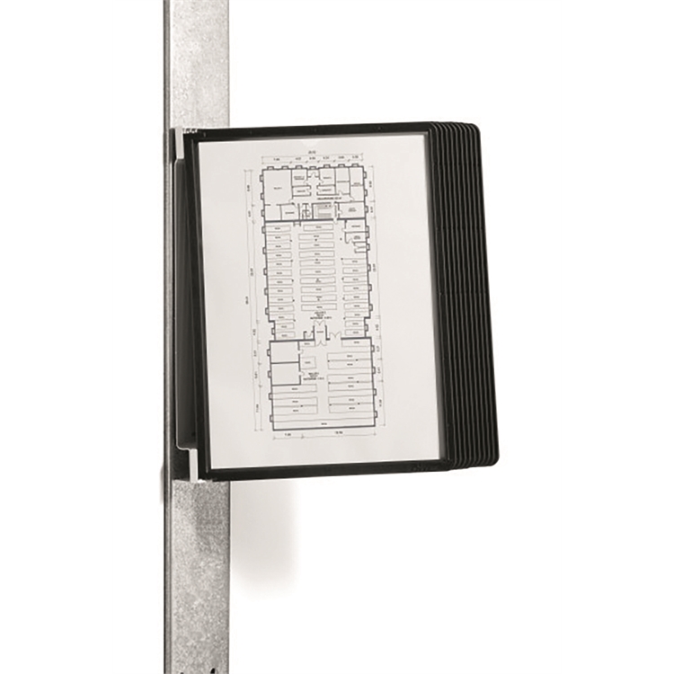 Seinäteline - selailuteline - pikahakuteline  Durable Vario magnet wall A4 5914 + 10 taskua