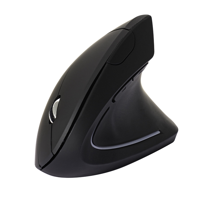Optinen hiiri Q-CONNECT Ergonomic, musta langaton