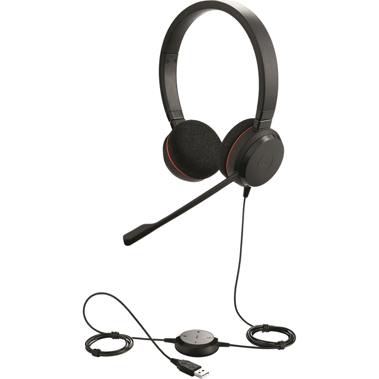Kuuloke Jabra Evolve 20 MS USB - melua vaimentava mikrofoni