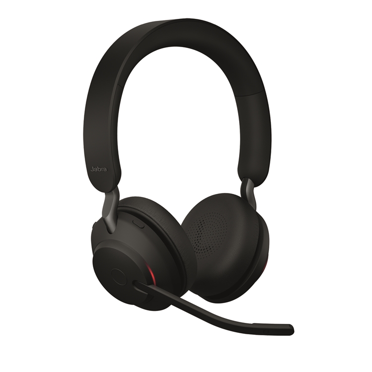 Kuuloke Jabra Evolve2 65MS langaton stereo - kantama 30 m, kristallinkirkas ääni, Tap-to-Connect