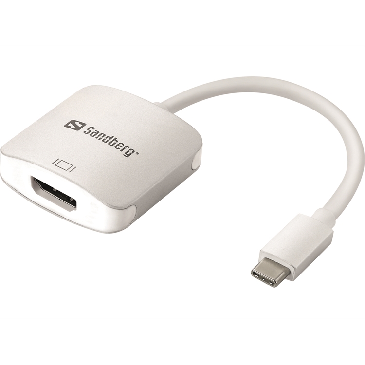 Liitäntäkaapeli  Displayport  20pin-M/M 2m - näyttöadapteri USB-C-porttiin