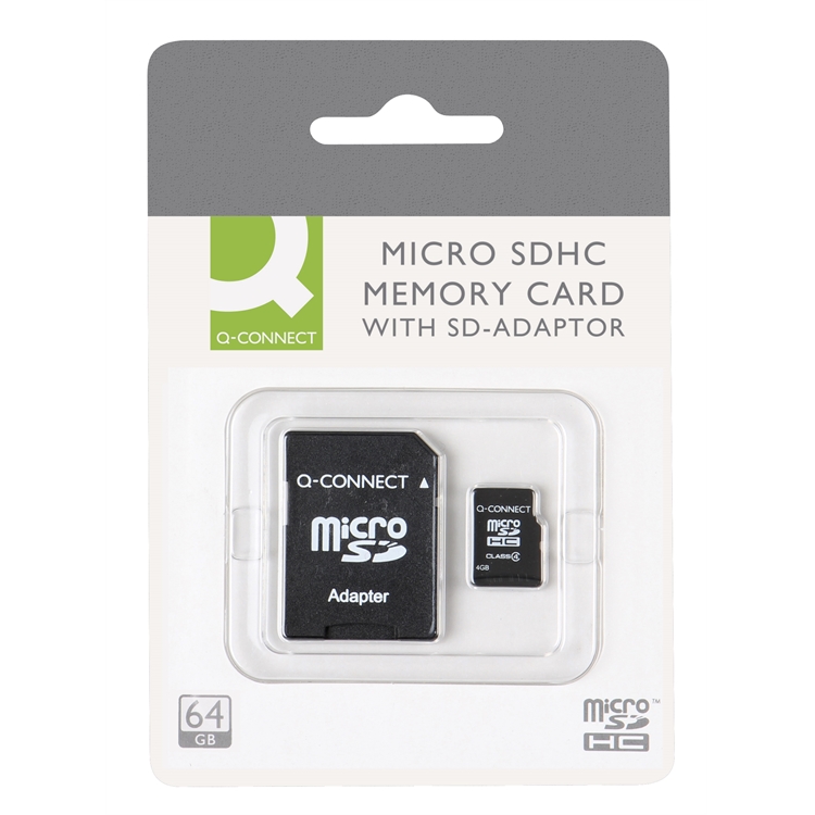 Muistikortti Q-CONNECT Micro SDHC 64 GB Class10