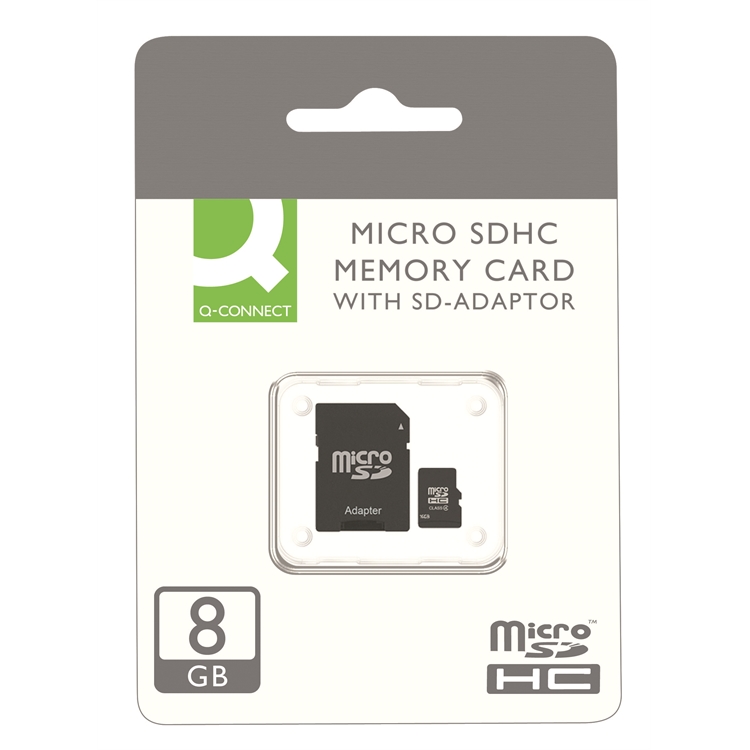 Muistikortti Q-CONNECT Micro SDHC 8 GB Class10