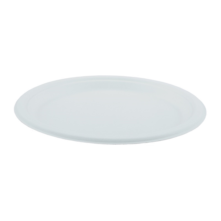 Kuitulautanen Huhtamäki valkoinen 25 cm /50 - sokeriruokokuitua, kompostoituva, muoviton