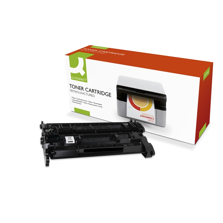 Laservärikasetti Q-CONNECT HP CF289A/89A musta 5K