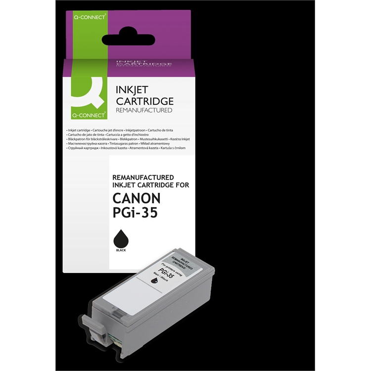 Mustekasetti Q-CONNECT Canon PGI-35 musta