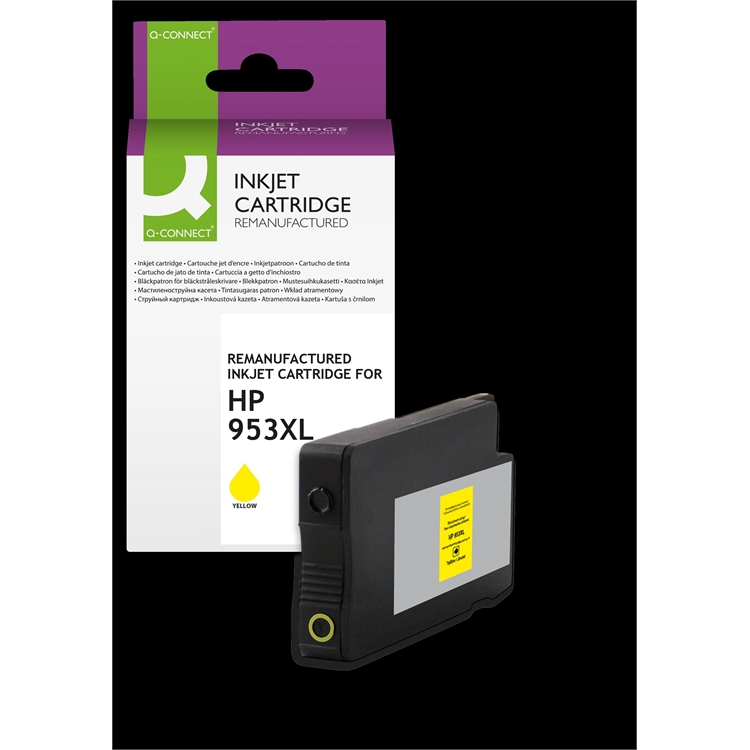 Mustekasetti Q-CONNECT HP F6U18AE/953XL keltainen