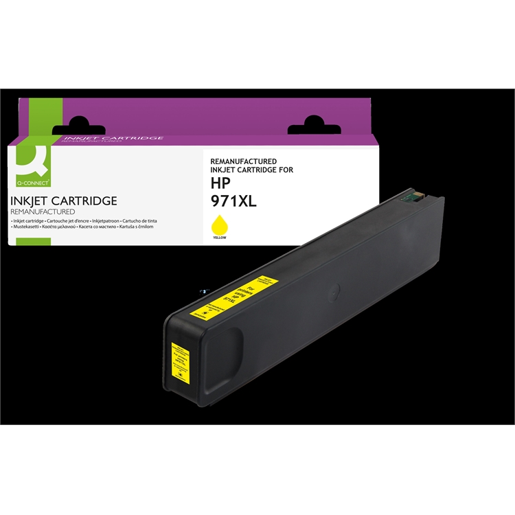 Mustekasetti Q-CONNECT HP CN628A/971XL keltainen