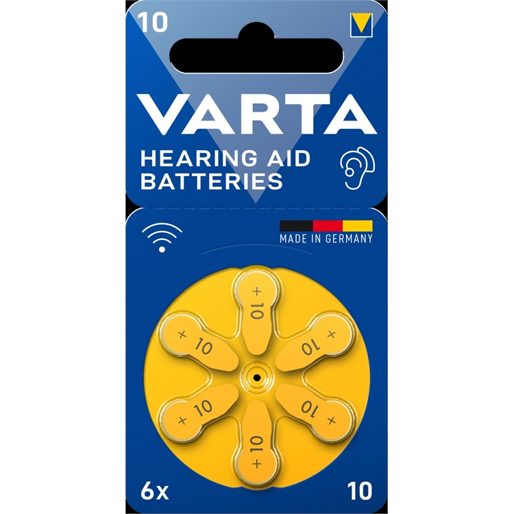 Paristo Varta Hearing Aid Batteries 10/6 - elohopeaton paristo kuulolaitteille