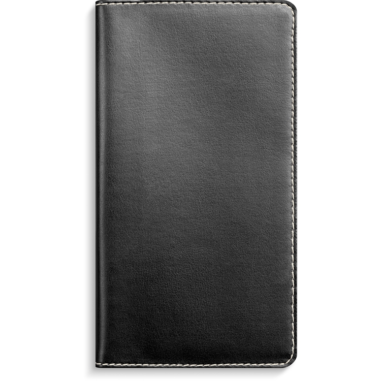 Kalenteri 2026 Interplano musta keinonahka kaksikielinen