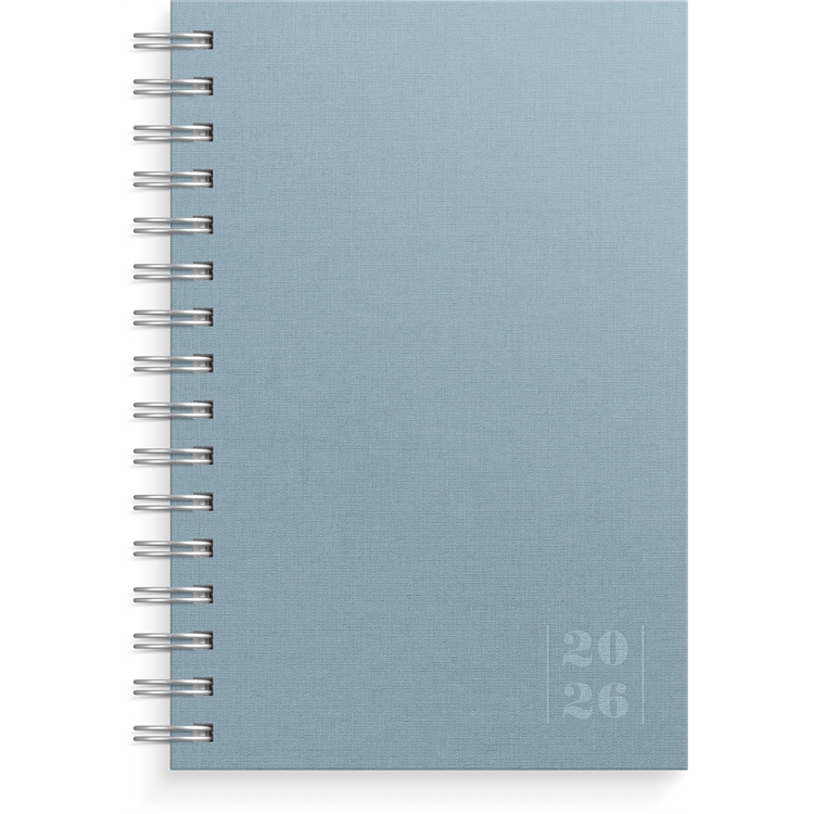 Kalenteri 2026 Päiväkirja Textile sininen