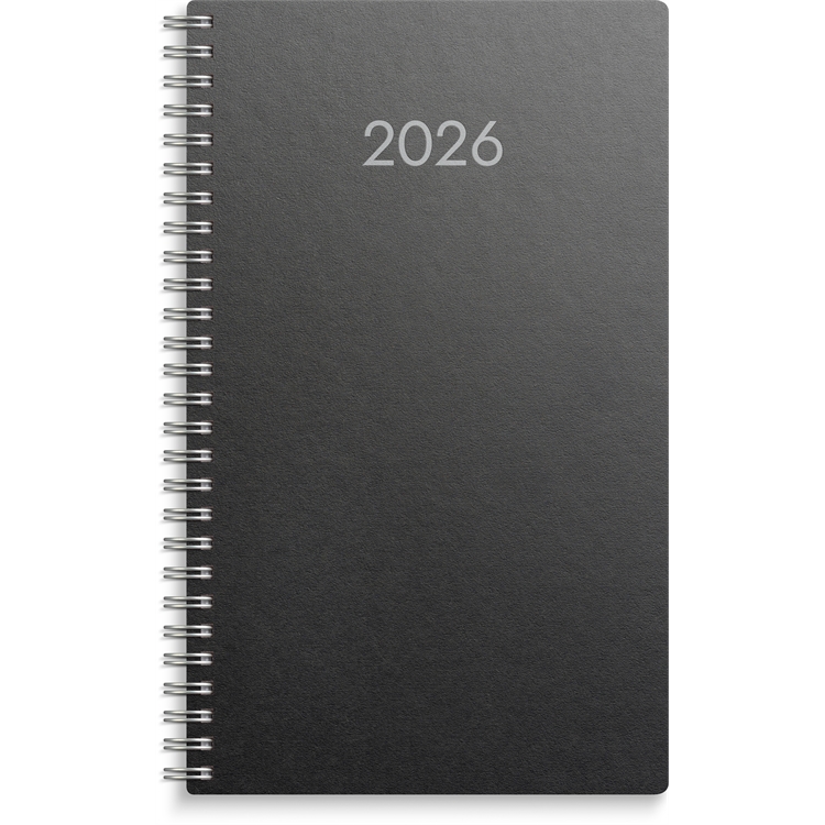 Kalenteri 2026 2-viikon pöytäkalenteri musta Eco