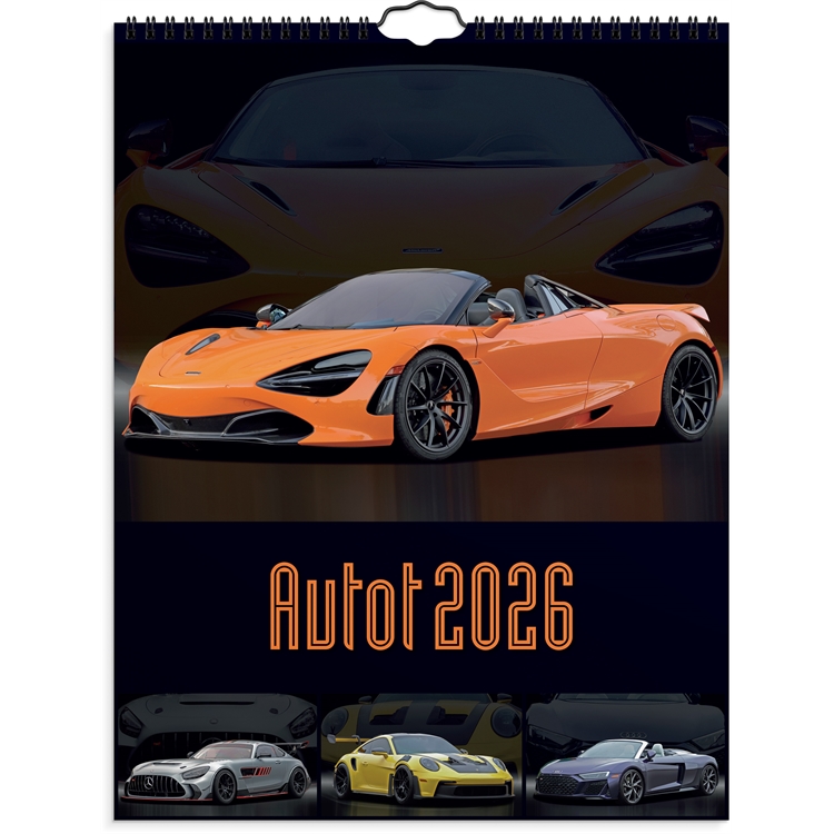 Seinäkalenteri 2026 Autot