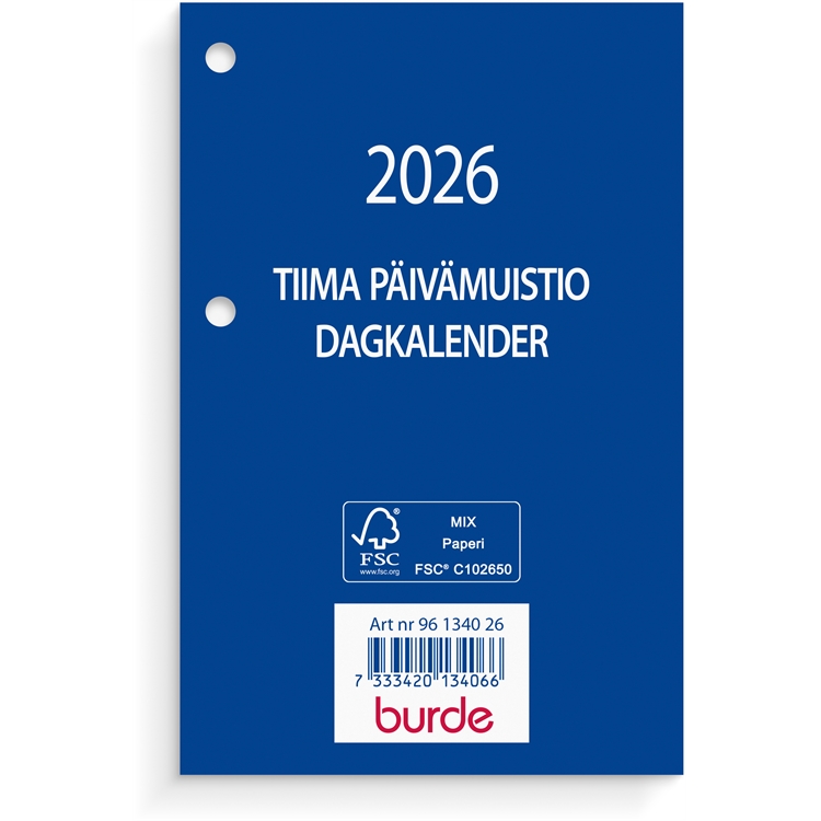 Kalenteri 2026 Tiima Päivämuistio