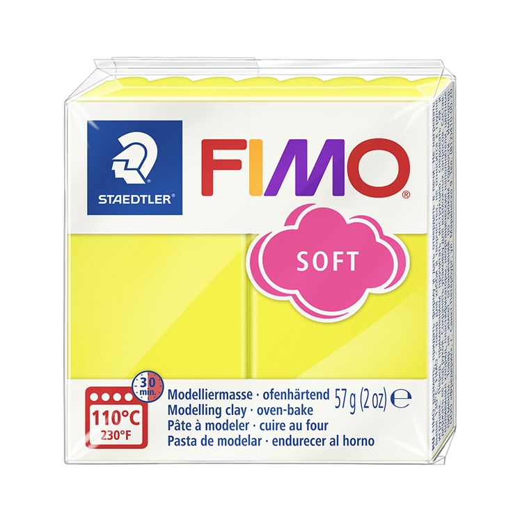 Askartelu- ja muovailumassa Staedtler Fimo 57 g soft lemon - uunissa kovetettava