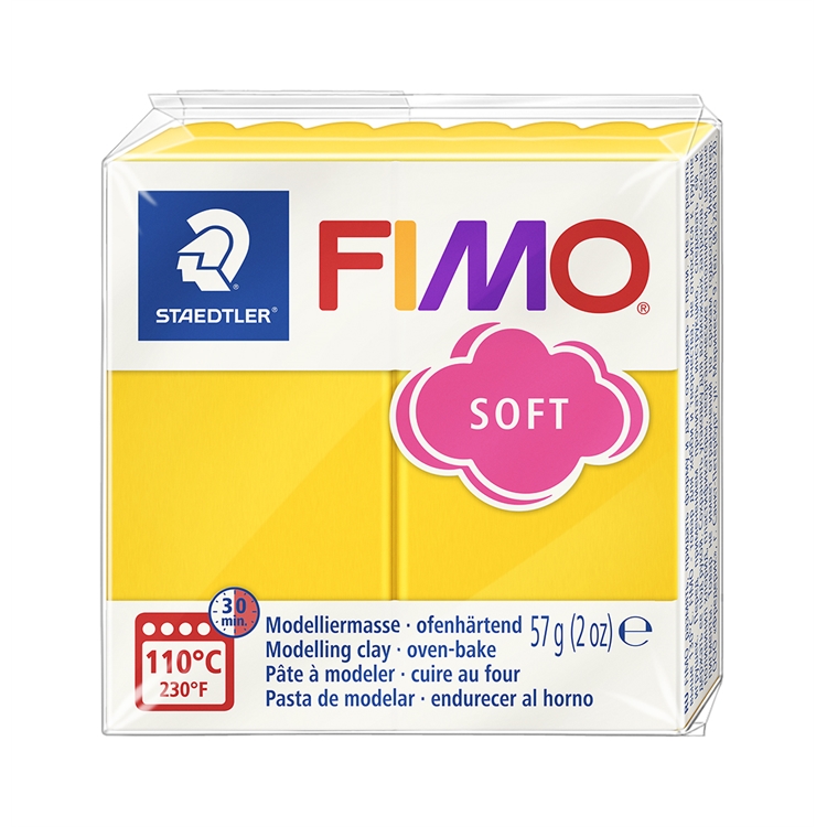 Askartelu- ja muovailumassa Staedtler Fimo 57 g soft sunflower - uunissa kovetettava