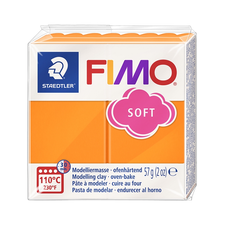 Askartelu- ja muovailumassa Staedtler Fimo 57 g soft tangerine - uunissa kovetettava