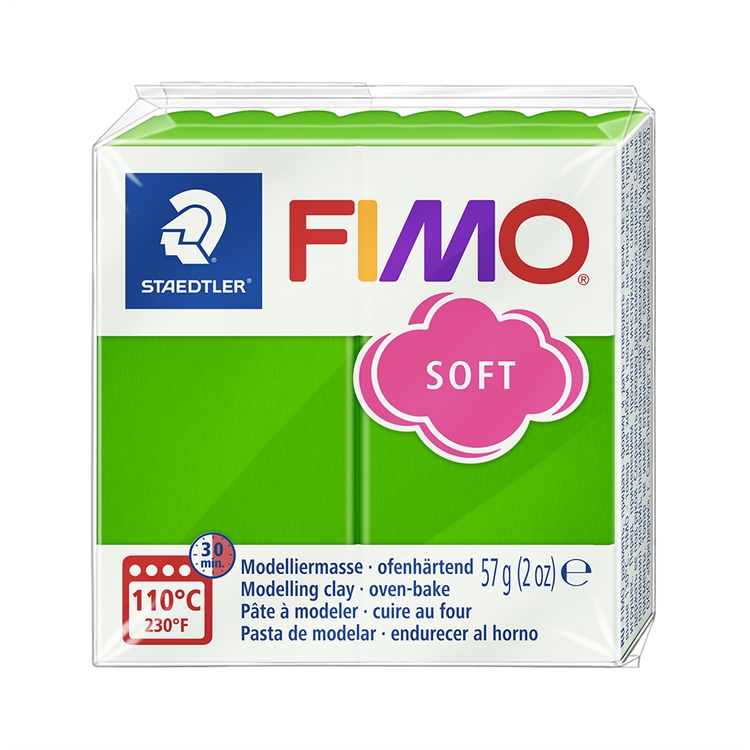 Askartelu- ja muovailumassa Staedtler Fimo 57 g soft tropical green - uunissa kovetettava