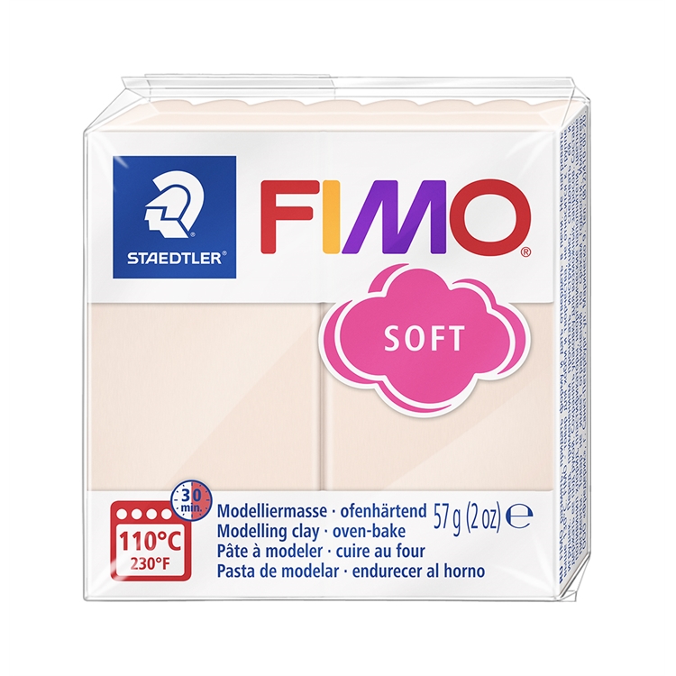 Askartelu- ja muovailumassa Staedtler Fimo 57 g soft flesh light - uunissa kovetettava