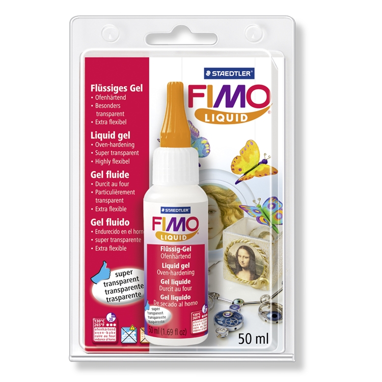 Lakka Fimo Deco geeli 50 ml - voit kiinnittää kuvia tai efektejä kovettuneen massan pintaan