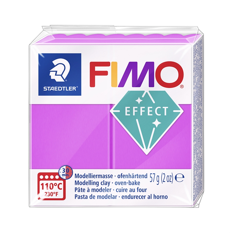 Askartelu- ja muovailumassa Staedtler Fimo 57 g effect neon purple - uunissa kovetettava