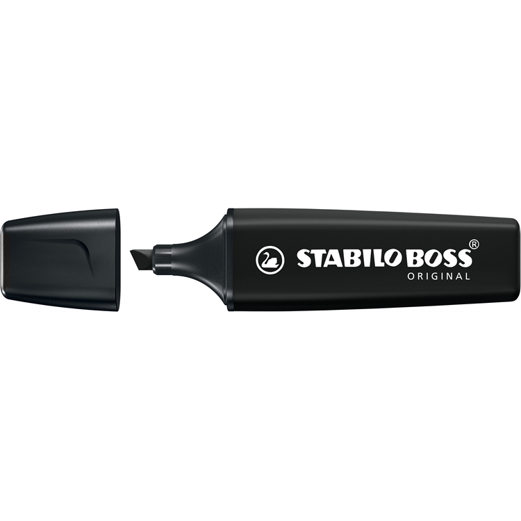 Korostuskynä STABILO BOSS Marker Black 70/46