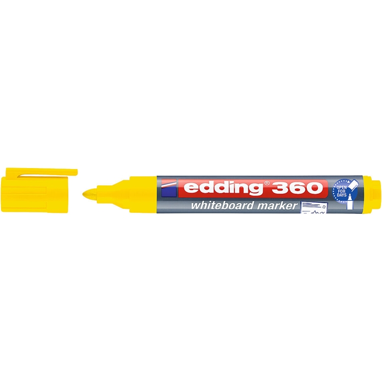 Valkotaulukynä edding 360 1,5-3 mm keltainen