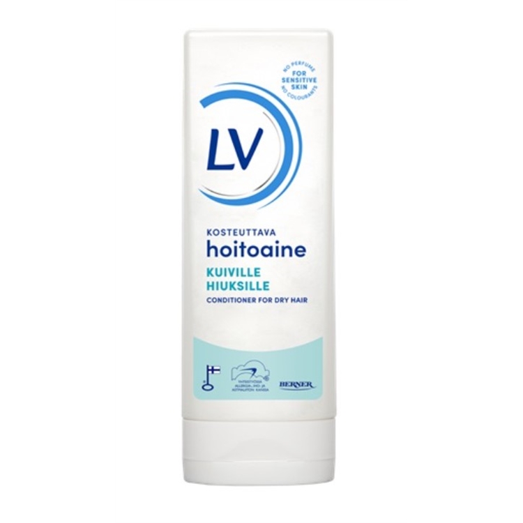 Hoitoaine LV kuiville hiuksille 200 ml - kotimainen, kosteuttava, hellävarainen