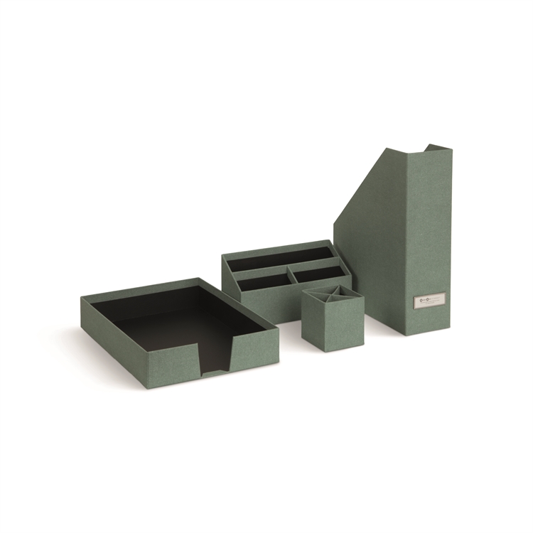 Säilytyssetti Bigso Hugo C16 vaaleavihreä 4 kpl - FSC Mix -sertifioidusta kierrätysmateriaalista