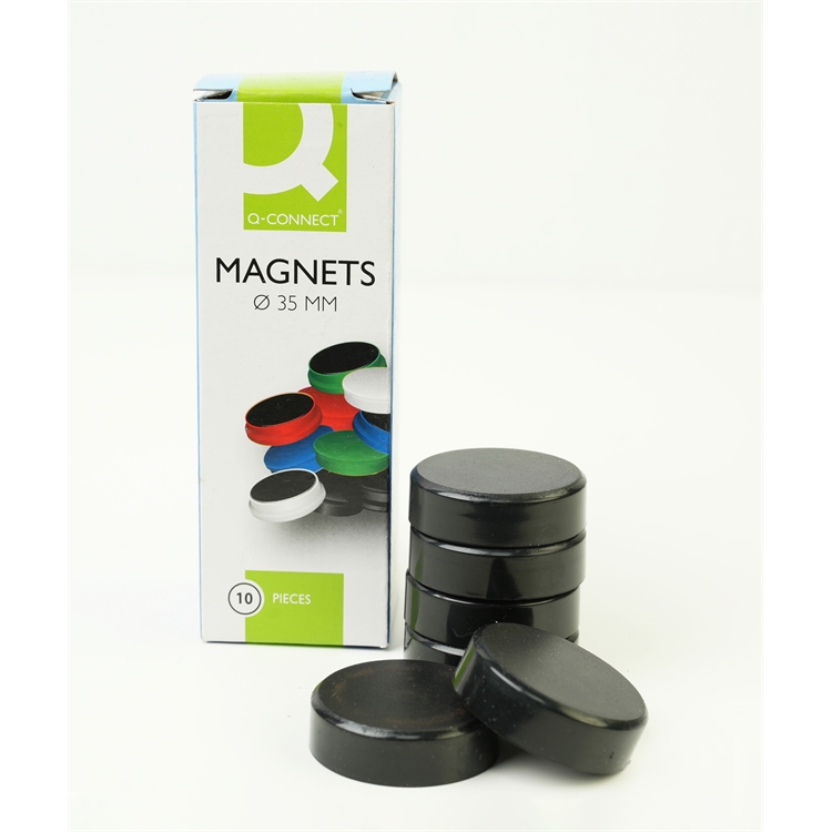 Magneetti Q-CONNECT 35mm musta /10