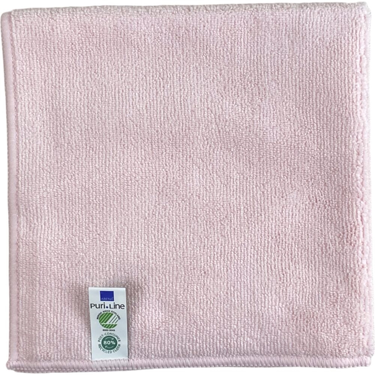 Mikrokuituliina Puri-Line Basic 32x32cm punainen /10 - hyvä imu- ja puhdistuskyky, Joutsenmerkki