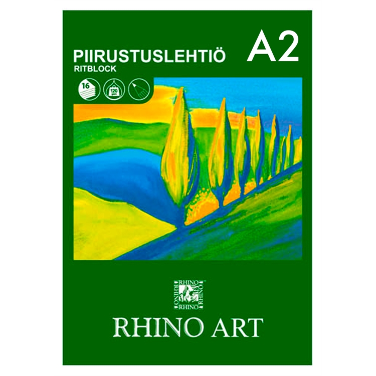 Piirustuslehtiö Rhino Art A2/16 120G