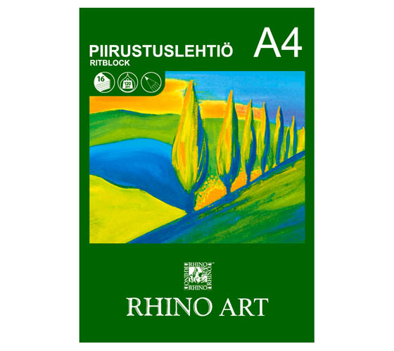 Piirustuslehtiö Rhino Art A4/16 120G