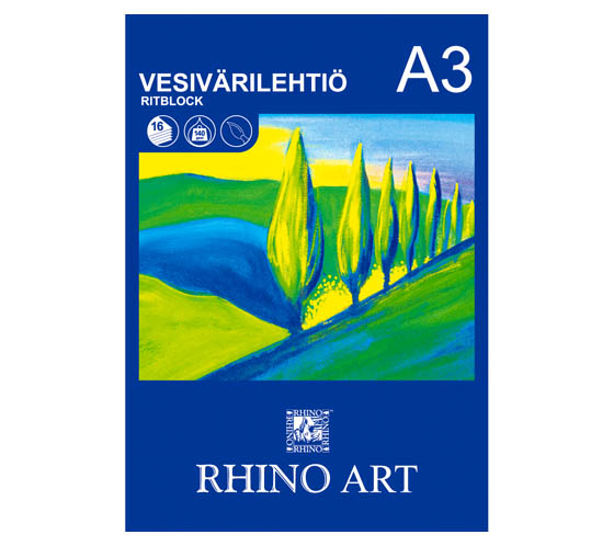 Vesivärilehtiö Rhino Art A3/16 140G