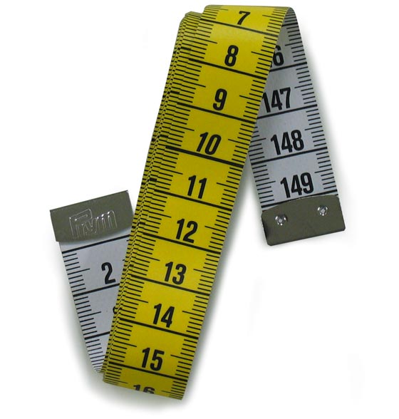 Mittanauha Prym 150 cm - perinteinen kelta-valkoinen nauhamitta