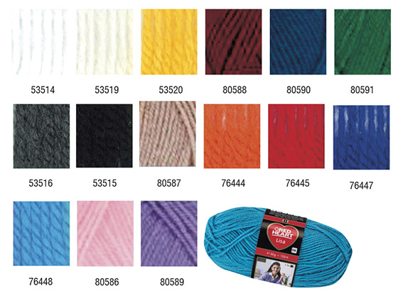 Neulelanka Red Heart Lisa 50G valkoinen