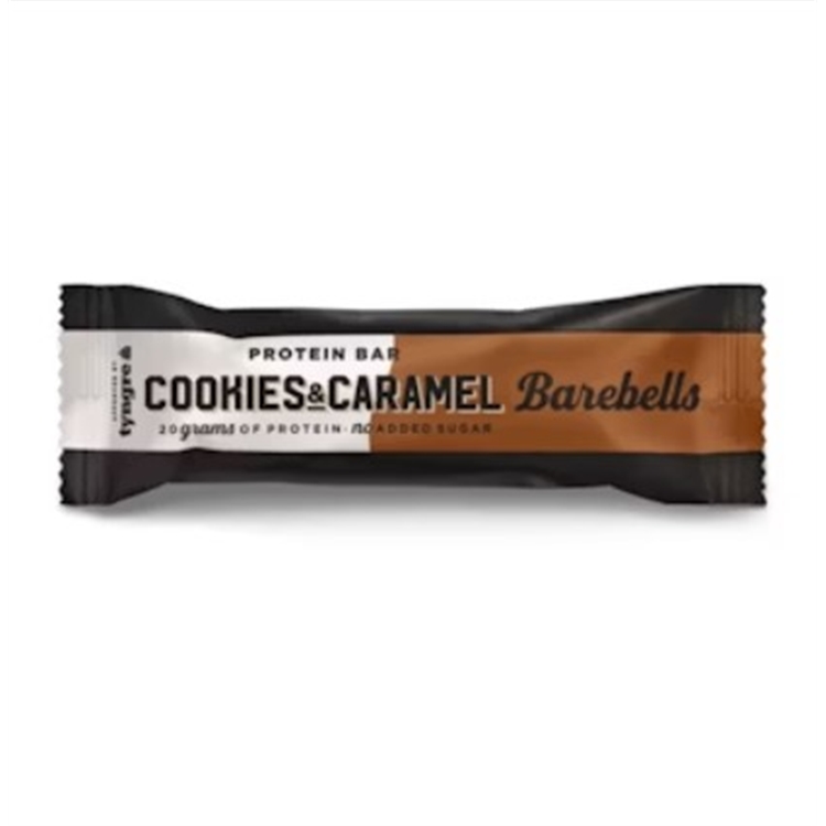 Proteiinipatukka Barebells Cookies-Caramel 55 g - 20 g proteiinia, ei lisättyä sokeria