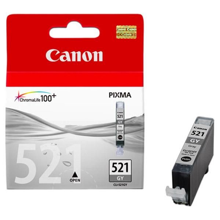 Värikasetti Mustesuihku Canon CLI-521 GY harmaa