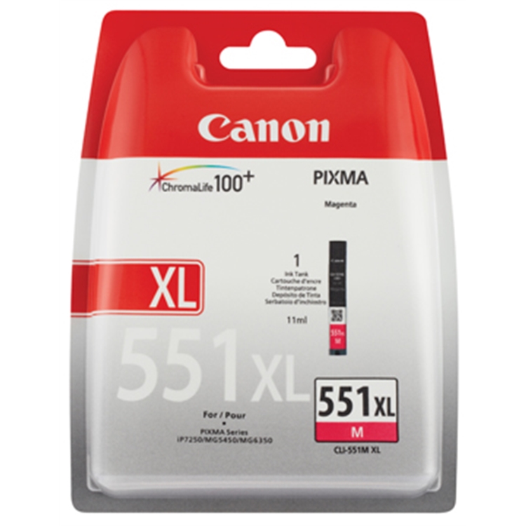 Värikasetti mustesuihku Canon CLI-551XLM  LP7250 punainen